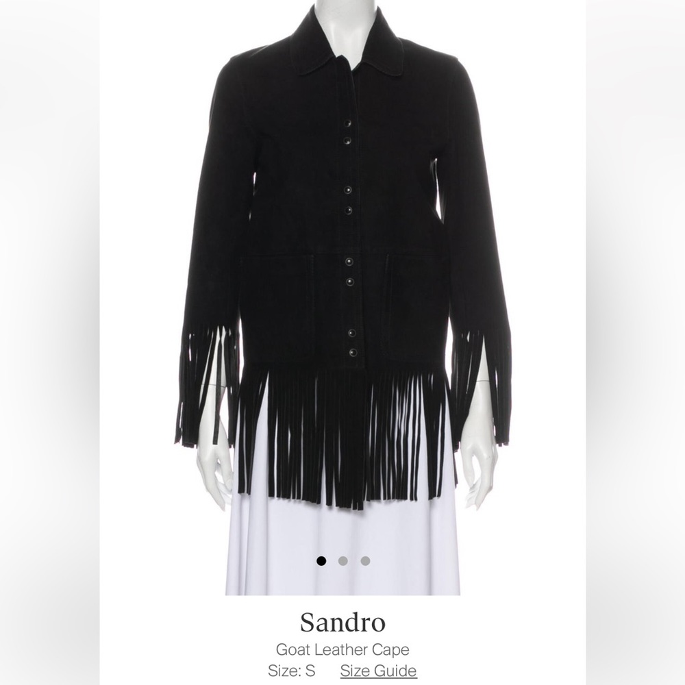 Sandro Goat Leather Jacket